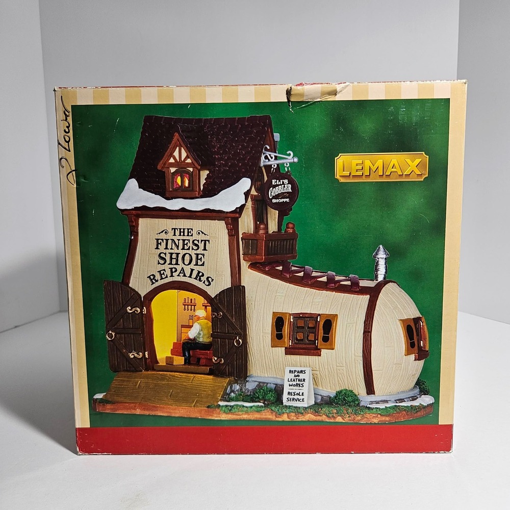 Lemax Eli's Cobbler Shoppe Caddington Village Lighted Building 65123